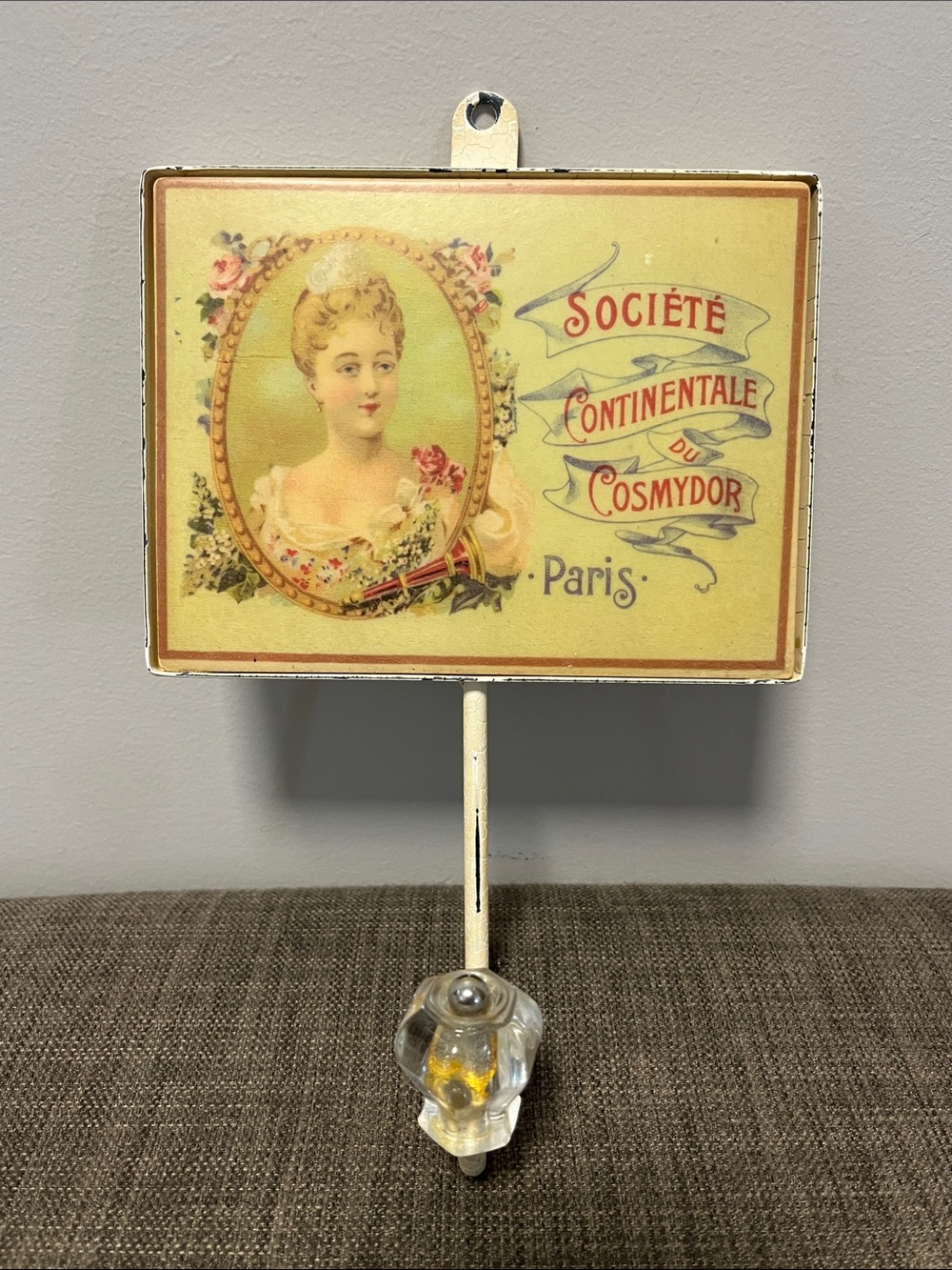 Vintage decorative commercial tile coat hook